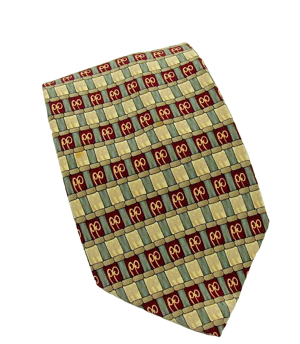 J. Garcia All Silk Men's Birdland Necktie Brown / Gold Made in USA by Stonehenge